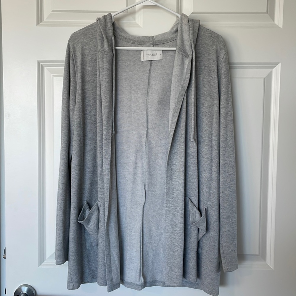 Lucky Brand women’s gray cardigan